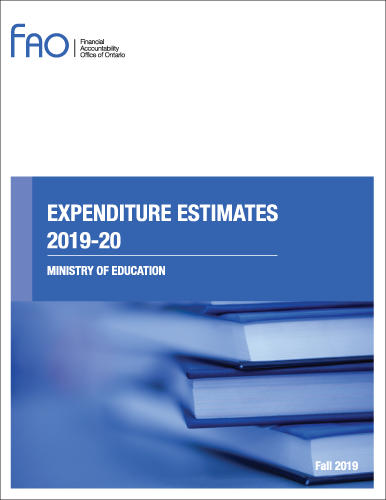 Expenditure Estimates 2019-20: Ministry of Education